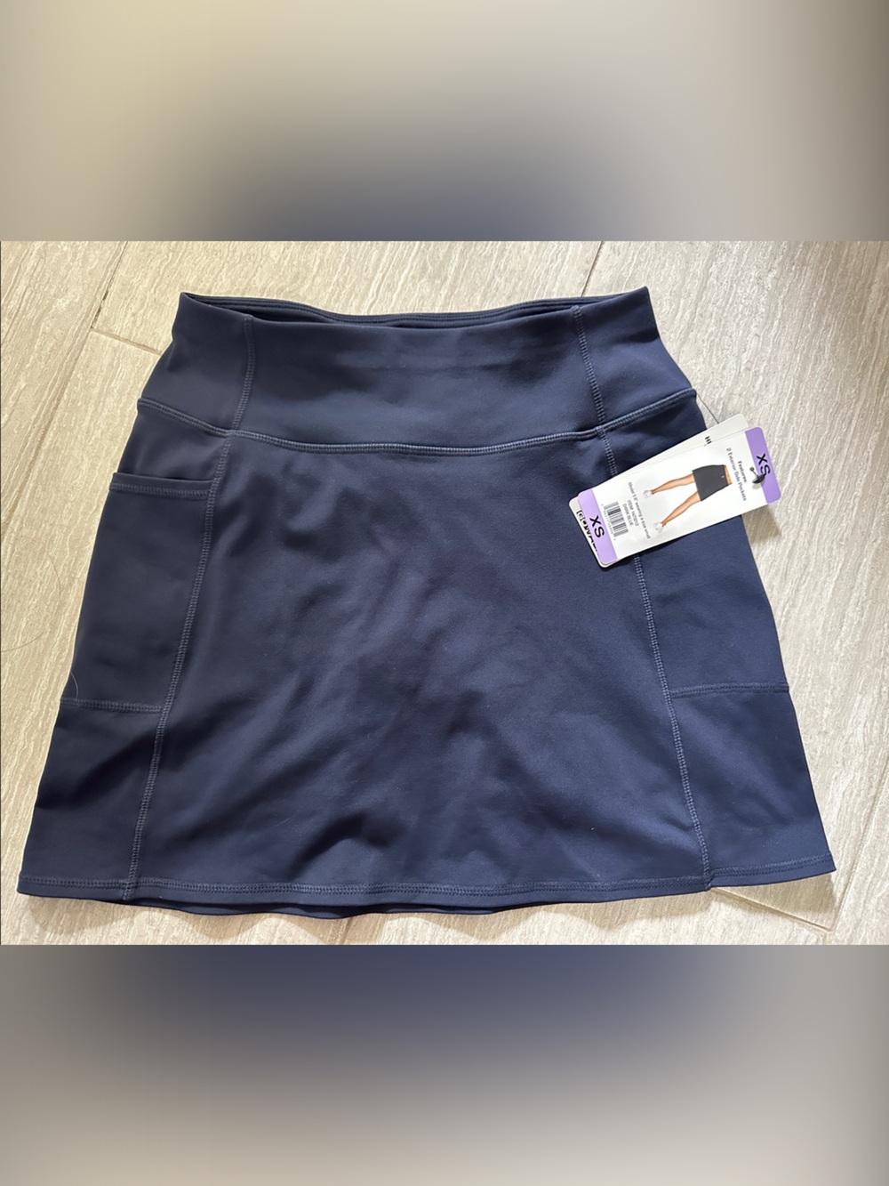 Skechers Women's Navy Athletic Skirt with Side Pockets